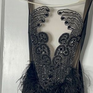 Black 6.0 Custom Made Birthday Dress- Designer- Dezxcouture